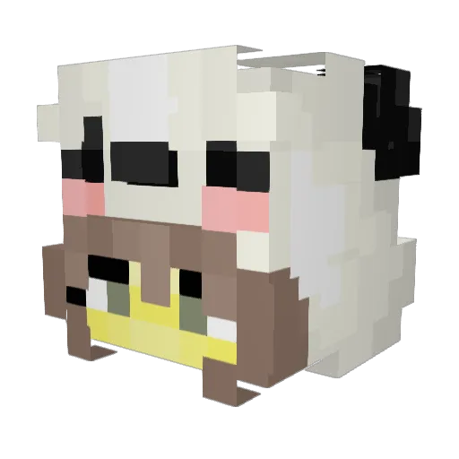 ajdex111 Minecraft avatar head, 3D render
