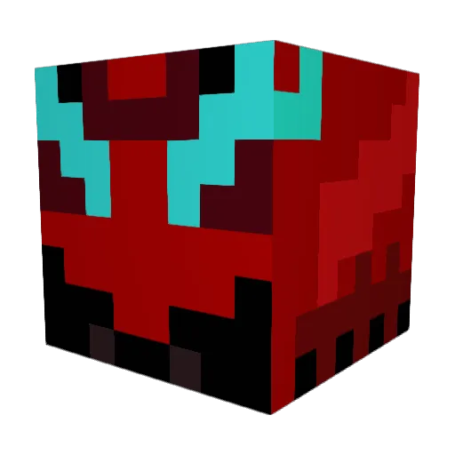 ajeeghh Minecraft avatar head, 3D render