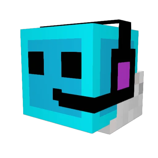 ajfillydog Minecraft avatar head, 3D render