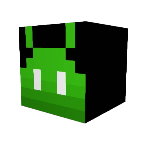ajgreen13 Minecraft avatar head, 3D render