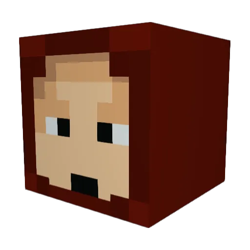 ajh0112 Minecraft avatar head, 3D render