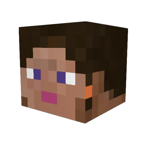 ajhsataN Minecraft avatar head, 3D render