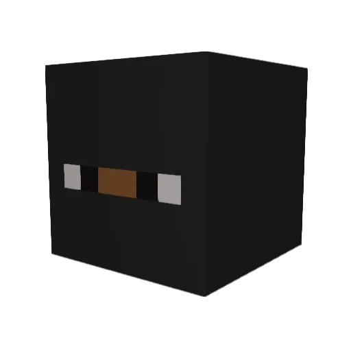 ajicoshouda Minecraft avatar head, 3D render