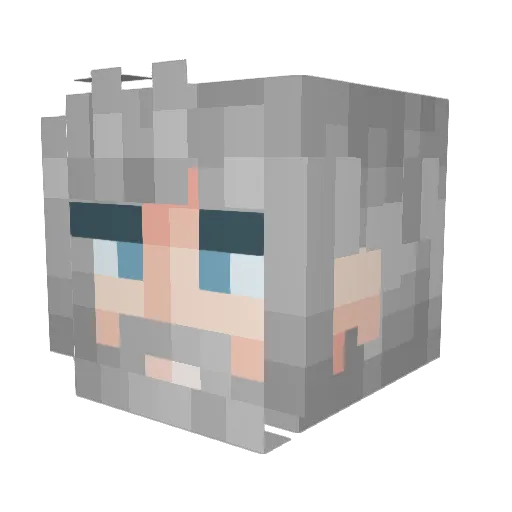 ajjb33 Minecraft avatar head, 3D render