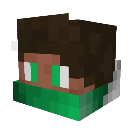 ajkeenan14 Minecraft avatar head, 3D render
