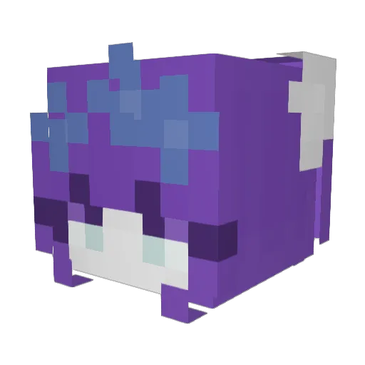 ajlaskitty Minecraft avatar head, 3D render