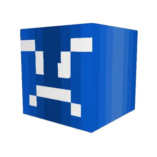ajm777_ Minecraft avatar head, 3D render