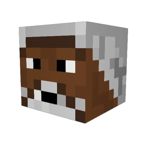 ajmk72 Minecraft avatar head, 3D render