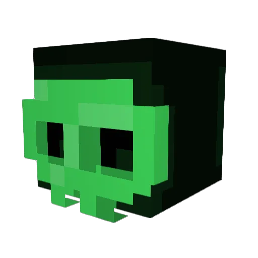 ajmstts Minecraft avatar head, 3D render