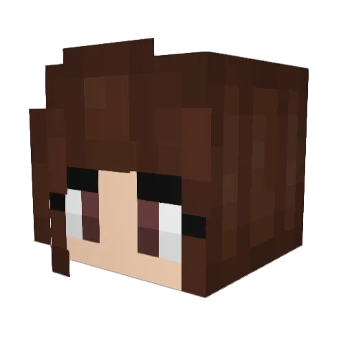 ajohn01 Minecraft avatar head, 3D render