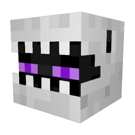 ajsgc Minecraft avatar head, 3D render