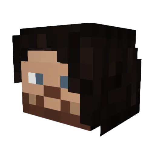 ajstyleseer Minecraft avatar head, 3D render