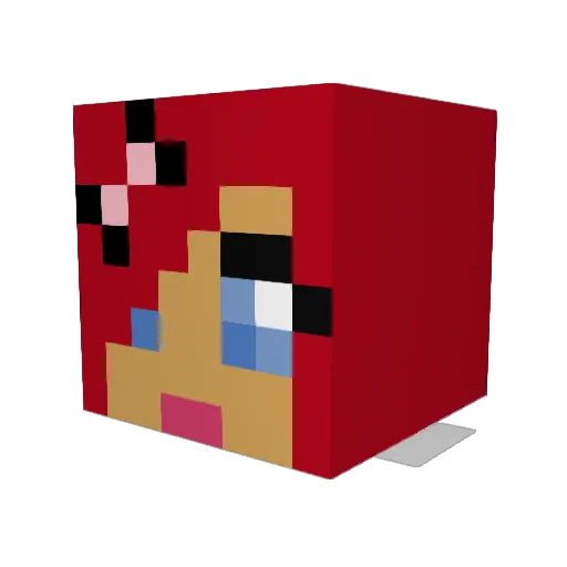 ajt991 Minecraft avatar head, 3D render
