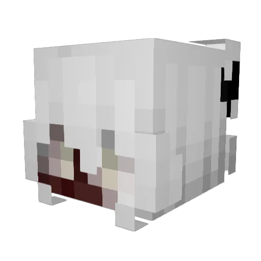 ajudando Minecraft avatar head, 3D render