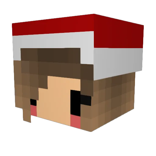 ajvar123 Minecraft avatar head, 3D render