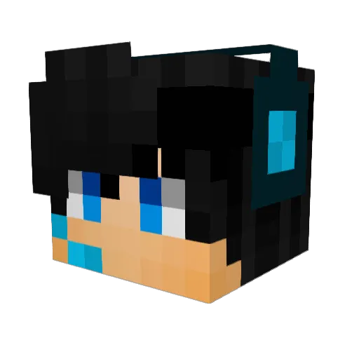 ajvgriff Minecraft avatar head, 3D render