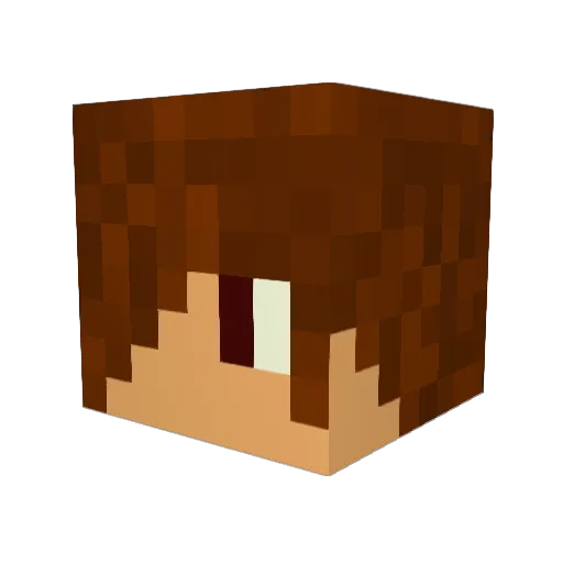 ak1514 Minecraft avatar head, 3D render