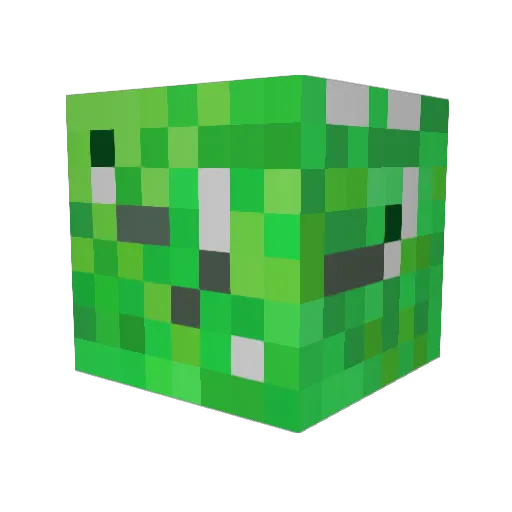 ak4life Minecraft avatar head, 3D render