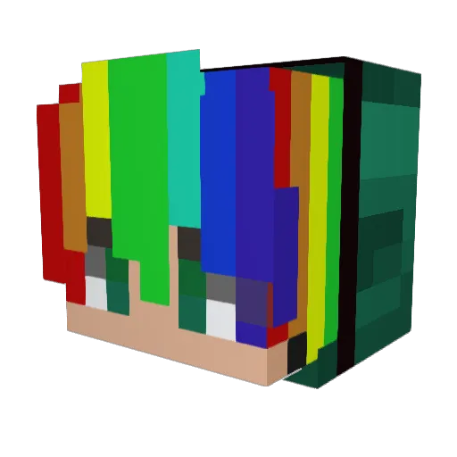 akITrol Minecraft avatar head, 3D render