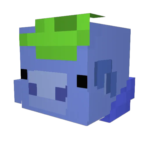 aka13aka Minecraft avatar head, 3D render