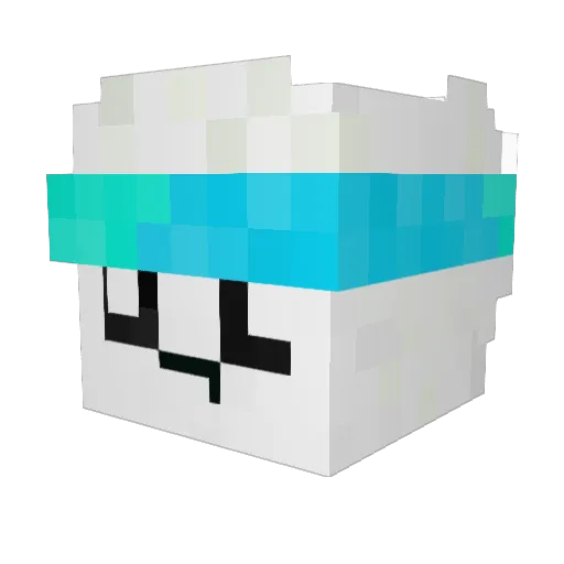 akaAR965 Minecraft avatar head, 3D render