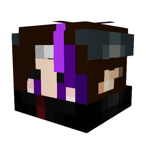 akaBDG Minecraft avatar head, 3D render
