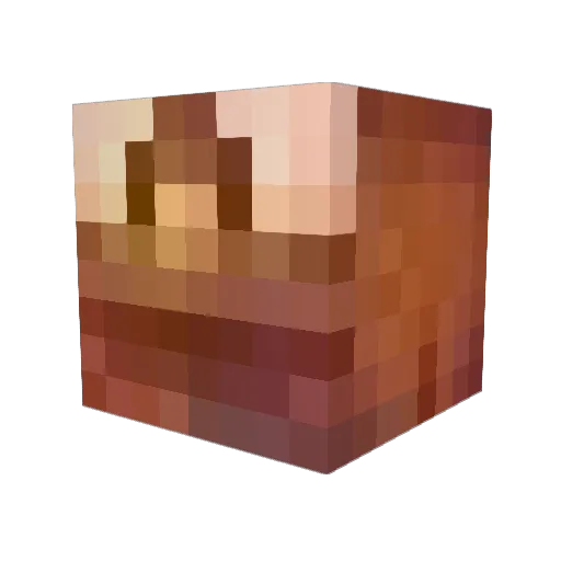 akaFreaks Minecraft avatar head, 3D render