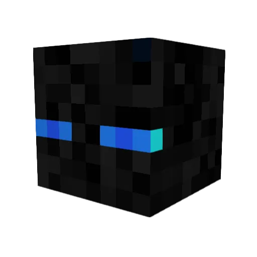 akaFusion Minecraft avatar head, 3D render