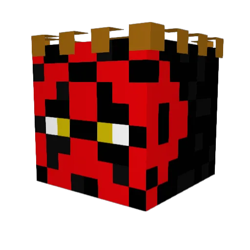 akaHalbes Minecraft avatar head, 3D render