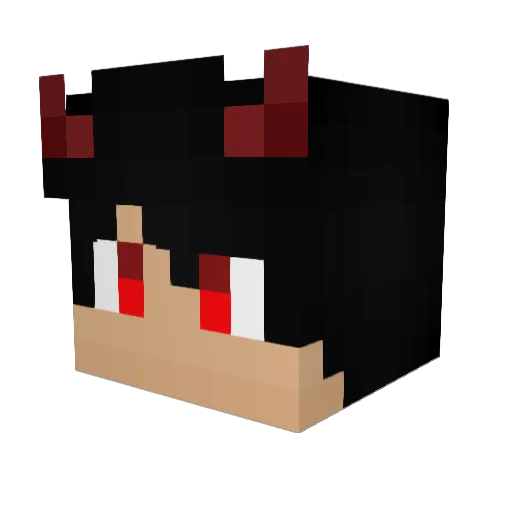 akaJackk Minecraft avatar head, 3D render