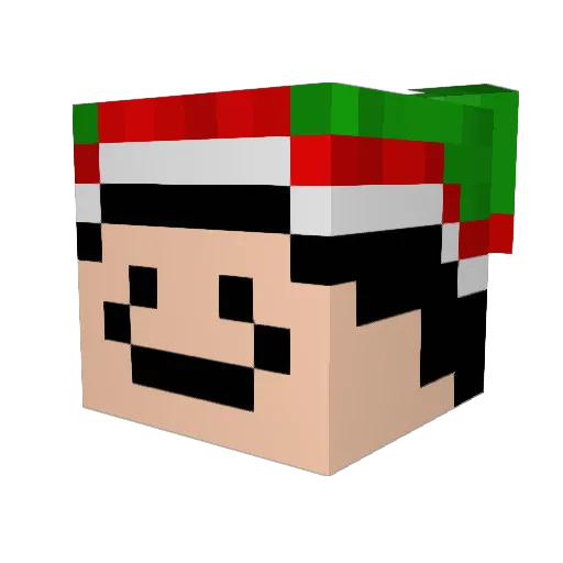 akaJager Minecraft avatar head, 3D render