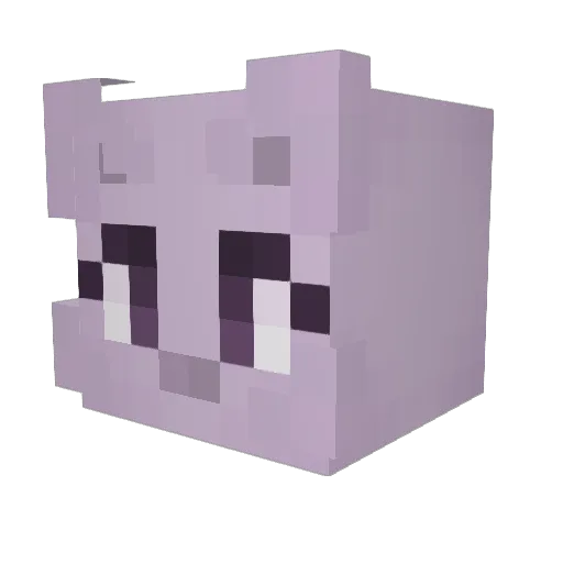 akaSara Minecraft avatar head, 3D render