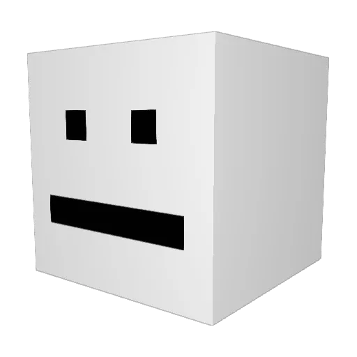 akaSolar Minecraft avatar head, 3D render