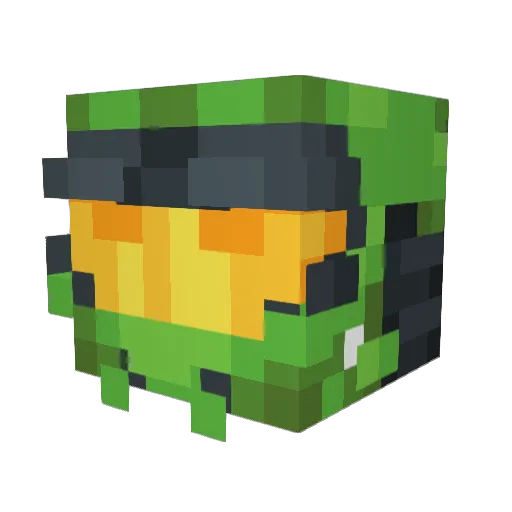 akaTilley Minecraft avatar head, 3D render