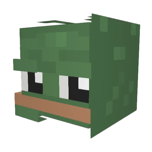 akaTwixz Minecraft avatar head, 3D render
