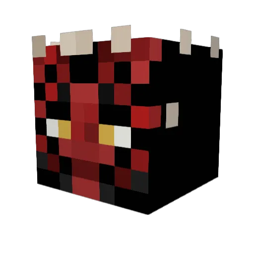 akaWittyy Minecraft avatar head, 3D render