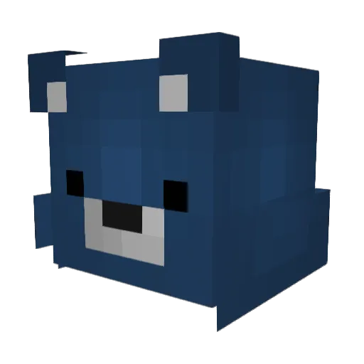 aka_CATO Minecraft avatar head, 3D render