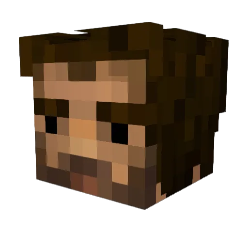 akacarax Minecraft avatar head, 3D render