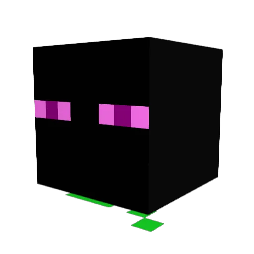 akadiamond Minecraft avatar head, 3D render