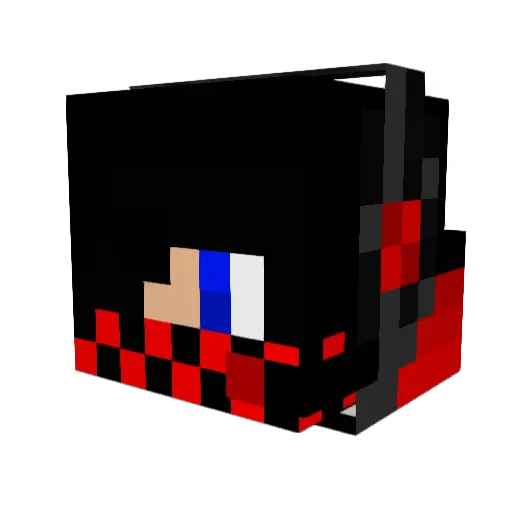 akajaz Minecraft avatar head, 3D render