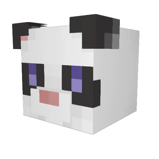 akakn Minecraft avatar head, 3D render