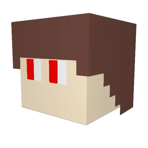 akamaro0418 Minecraft avatar head, 3D render
