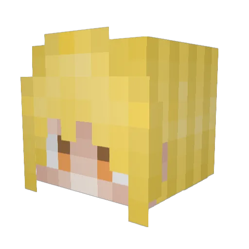 akamaye Minecraft avatar head, 3D render