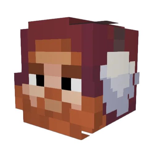 akamil0 Minecraft avatar head, 3D render