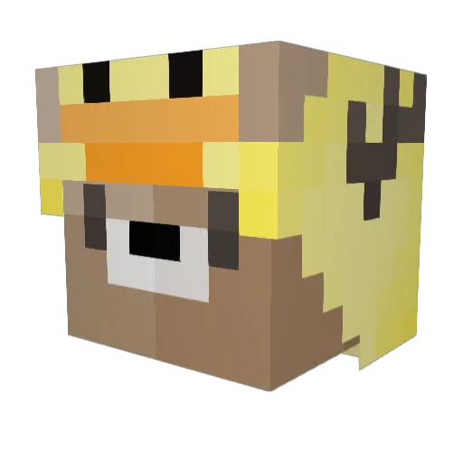 akane0816 Minecraft avatar head, 3D render