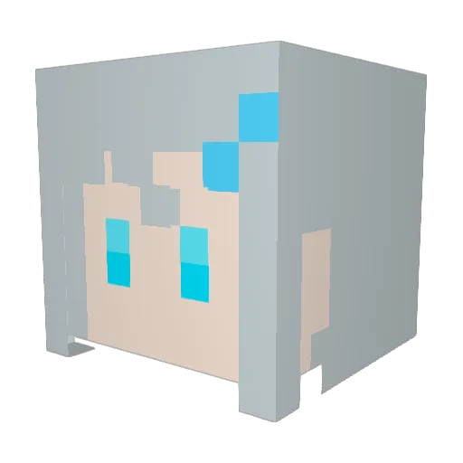akane4868 Minecraft avatar head, 3D render