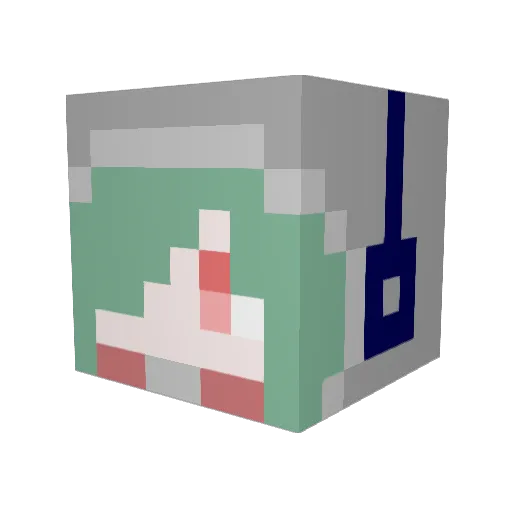 akane_siki Minecraft avatar head, 3D render