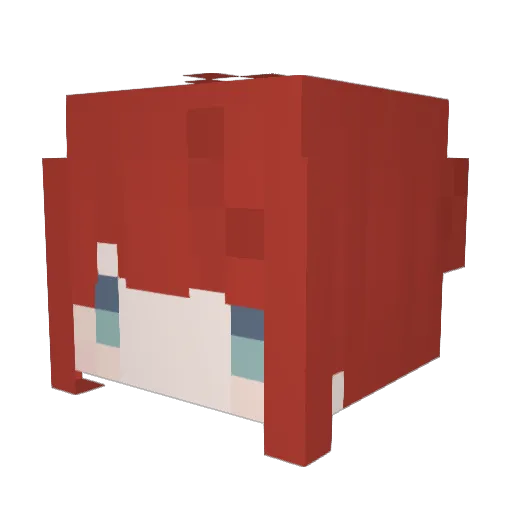 akaneru423 Minecraft avatar head, 3D render