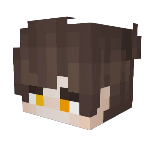 akanesuzuki Minecraft avatar head, 3D render