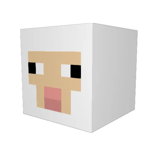 akar121 Minecraft avatar head, 3D render